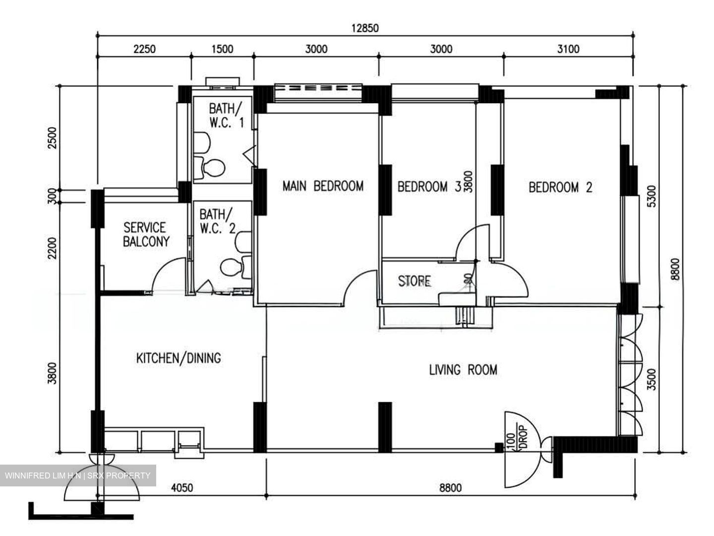 Blk 172 Hougang Avenue 1 (Hougang), HDB 4 Rooms #555294031